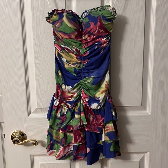 Thiago Puga Tirotti S Multicolor Strapless Dress (with padding) - Picture 6 of 8